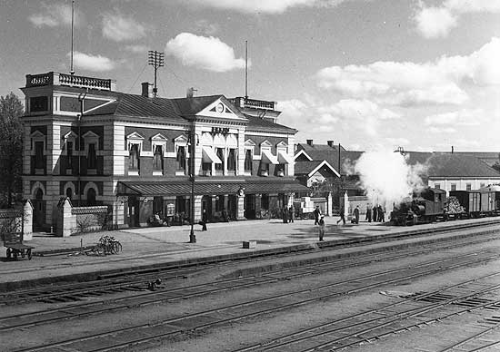 Eksj station year 1940