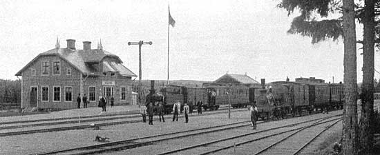 Axelfors station year 1925