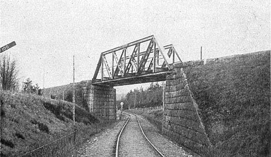 FJ bridge over Varberg - Ätrans railway year 1925