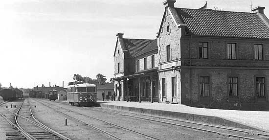 HBJ station at Halmstad year 1945