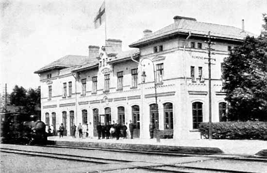The station Filipstad Västra year 1912