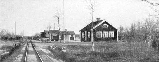 Basthult halt- and loading yard year 1925