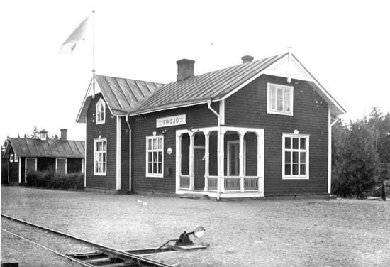 Finsjö station year 1910