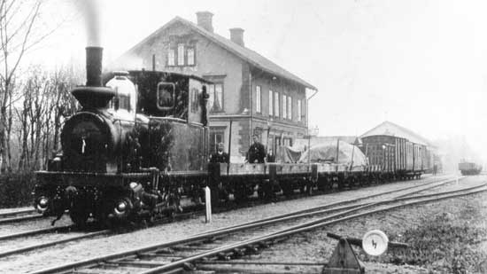 Mariestad station year 1890