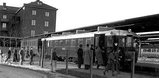 Test of new railcar year 1937