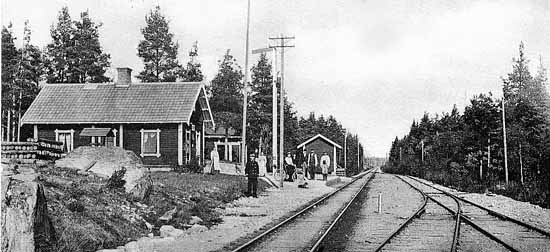 Tegnaby station at VTJ year 1904